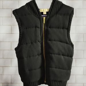 Michael Kors, Black, Full Zip,Sweater Vest with Hood, In Great Condition!